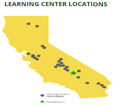 Learning Centers CA Map